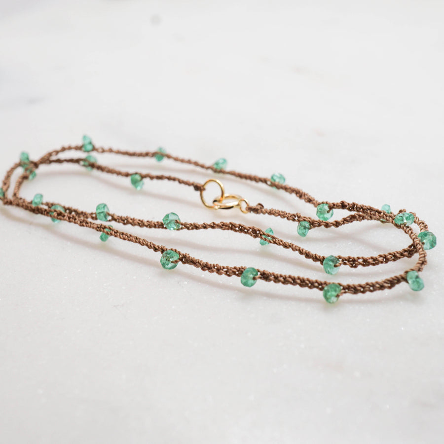 Emerald Silk Wrap - JoeLuc Jewelry 