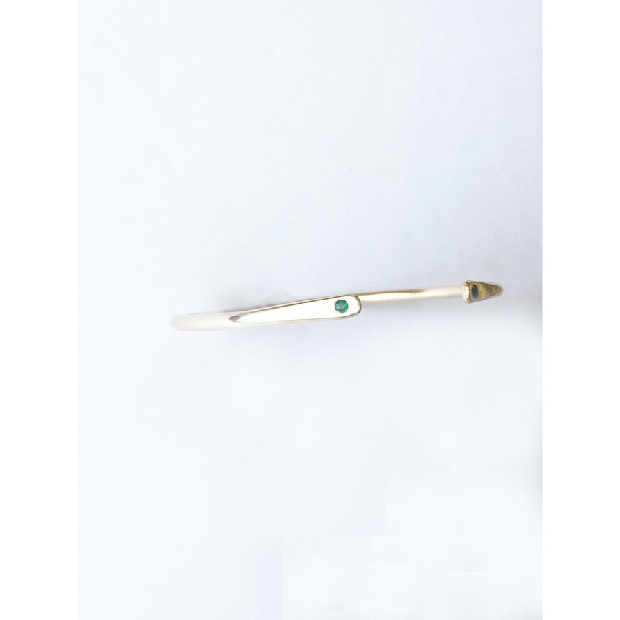 Emerald Paddled Bracelet - JoeLuc Jewelry 