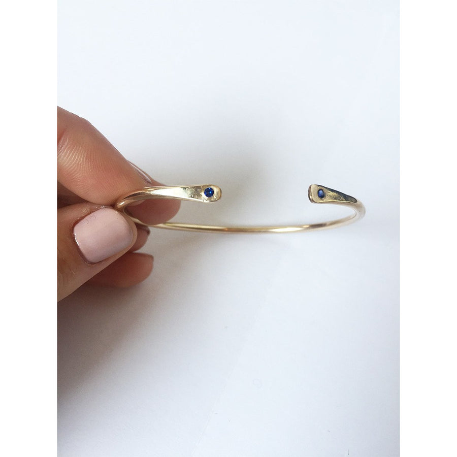 Sapphire Paddled Bracelet - JoeLuc Jewelry 