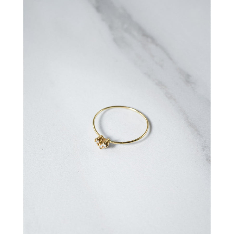 14kt Coronet Diamond Ring - JoeLuc Jewelry 